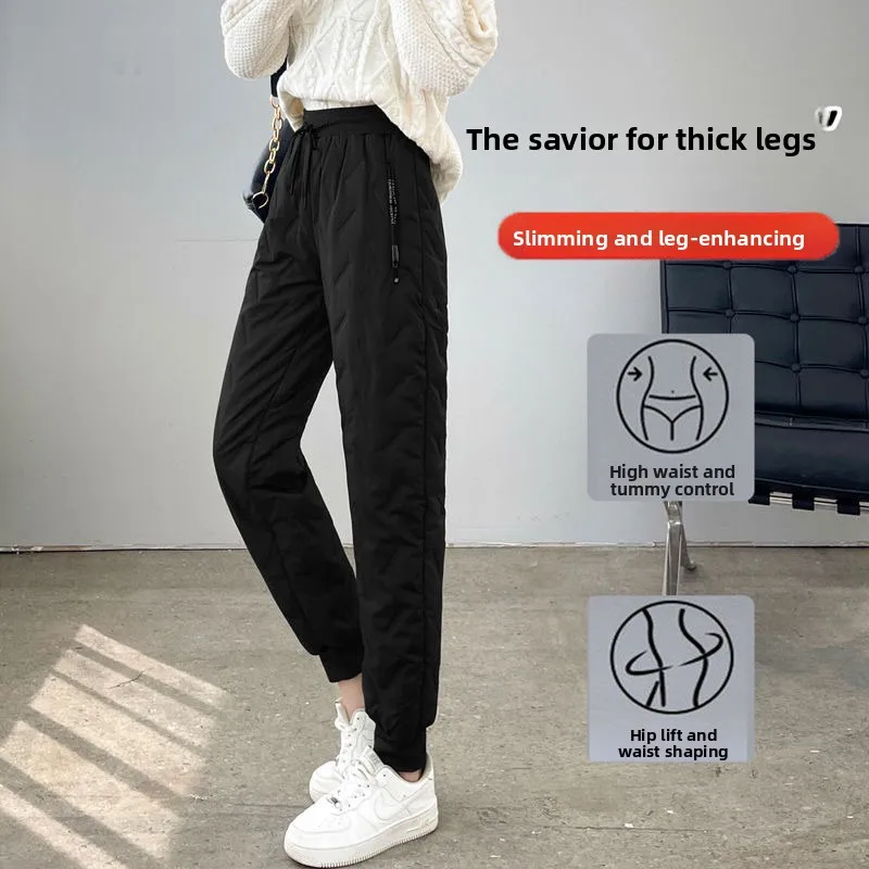 Damskie spodnie narciarskie Thiened Fce, zimowe, wiatroodporne, wodoodporne, ciepłe spodnie sportowe z aksamitu jagnięcego, z mankietami, codzienne, z prostymi nogawkami...