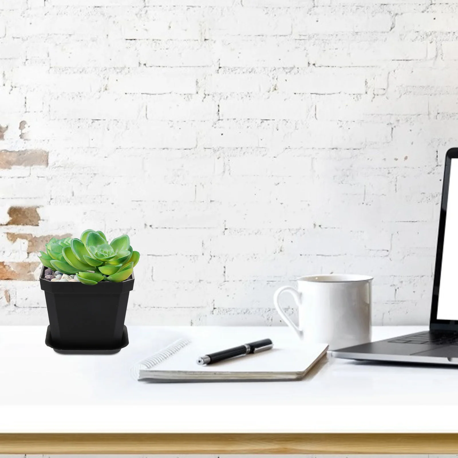 

10 pcs Mini Flower Pot Plastic Simple Succulent Plant Pot For Desktop Bonsai Garden Breathable Small Flowerpot Indoor Outdoor