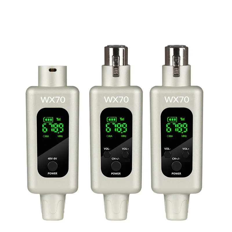 عشرة عناصر TLF Xtuga WX70 المهنية 2.4G نظام الميكروفون الديناميكي XLR الارسال محول مع استقبال لاسلكي سلكي Profe