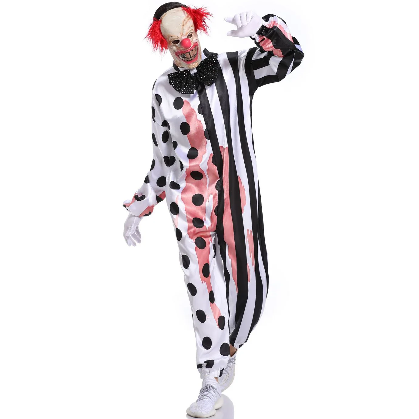 Erwachsene Cosplay Bösen Clown Kostüm Scary Blutige Clown Spiel Kostüm