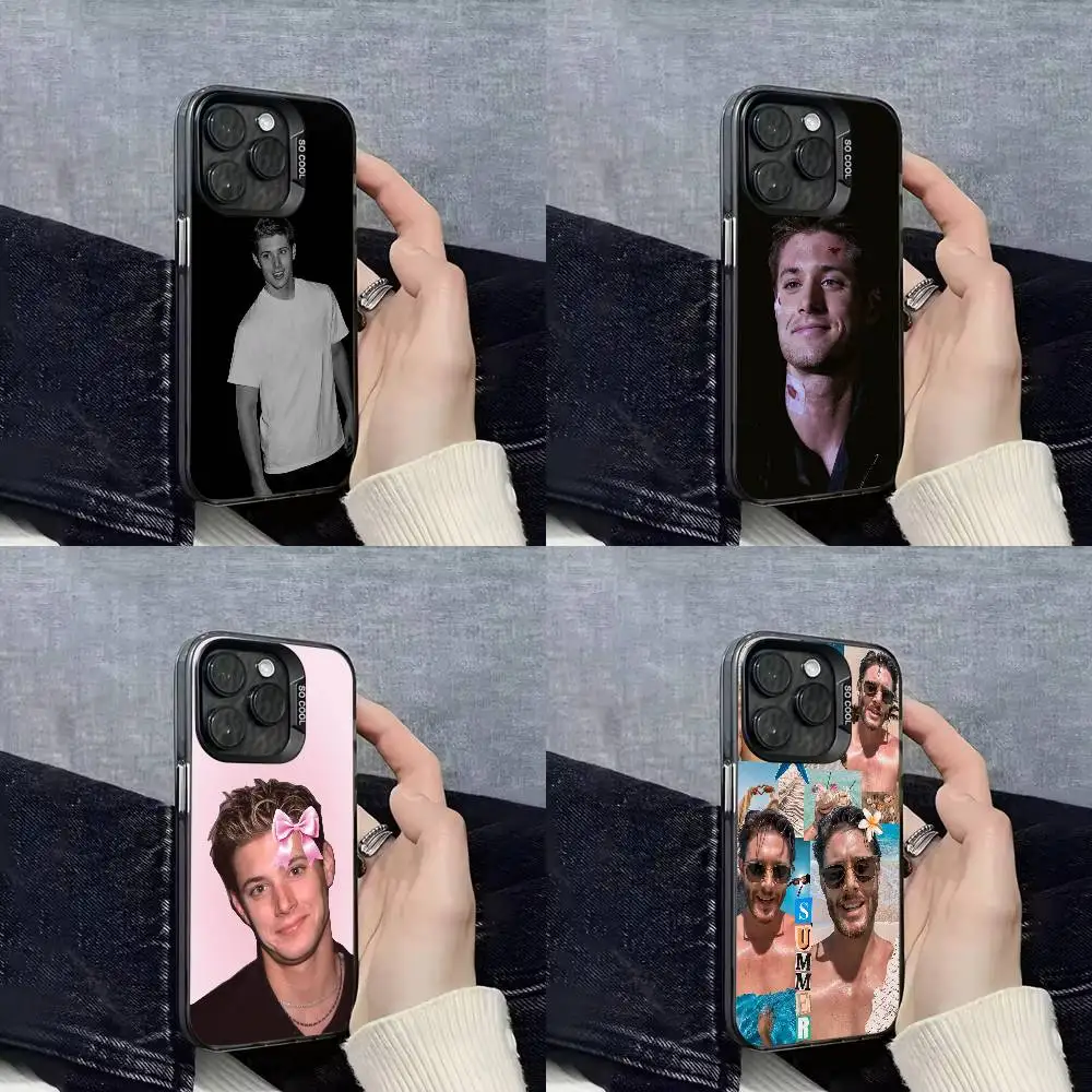 حافظة هاتف J-Jensen Ackles D-Dean Winchester لهاتف iPhone 17,16,15,14,13,12,Pro,Max,Plus,E,SE4,Air,Mini Black IMD Box