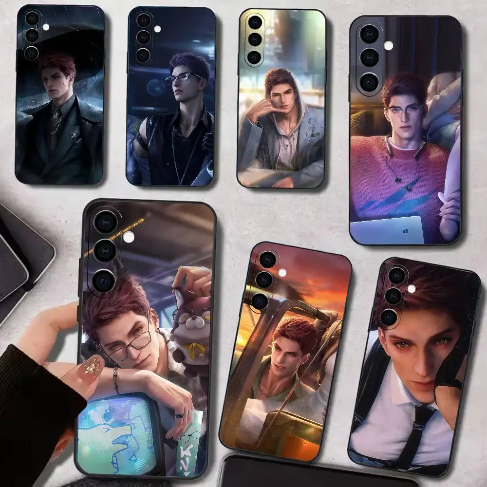 V-Valko L-Love and Deepspace Phone Case For Samsung Galaxy A73,A72,A71,A70,A53,A52,A51,Soft Silicone Black Cover