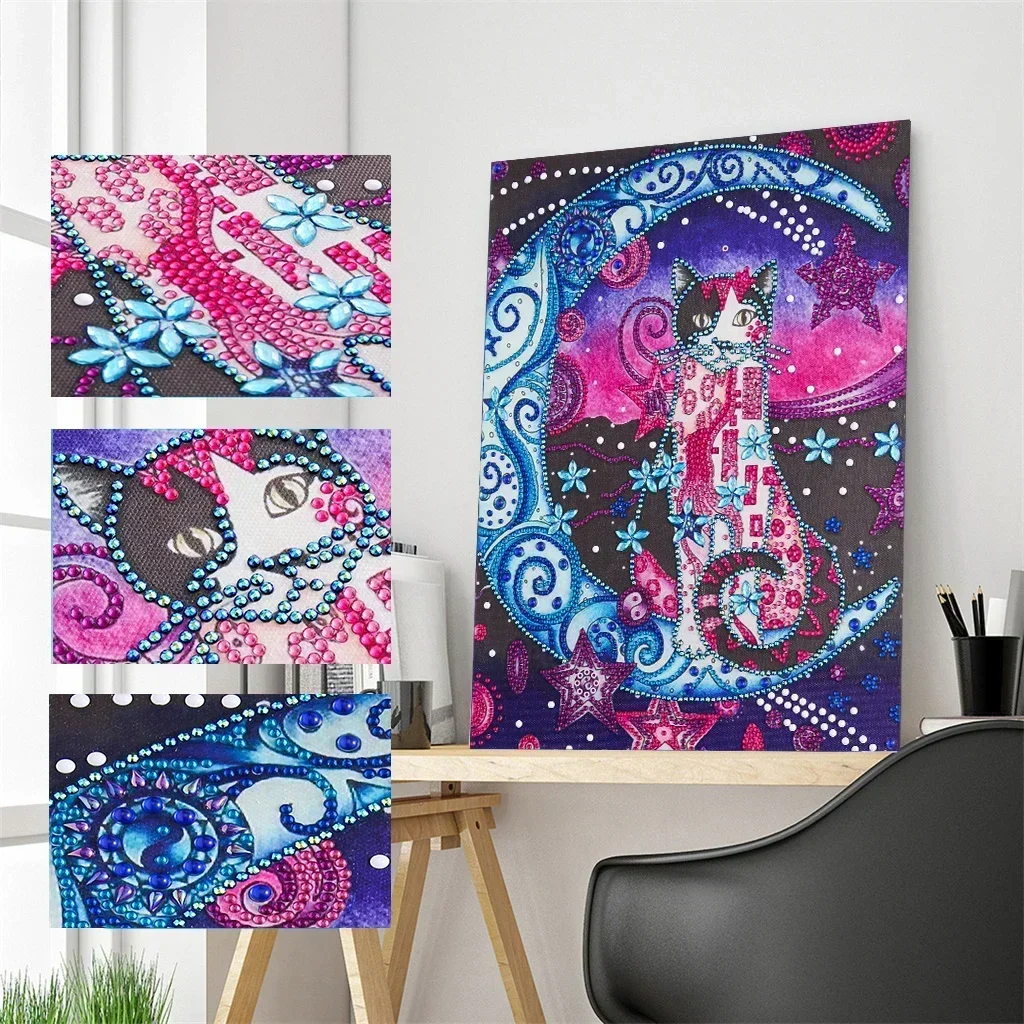 30*40CM DIY 5D Diamond Painting Animal Cross Stitch Kit Partial Special Shaped Embroidery Mosaic Art Decoration