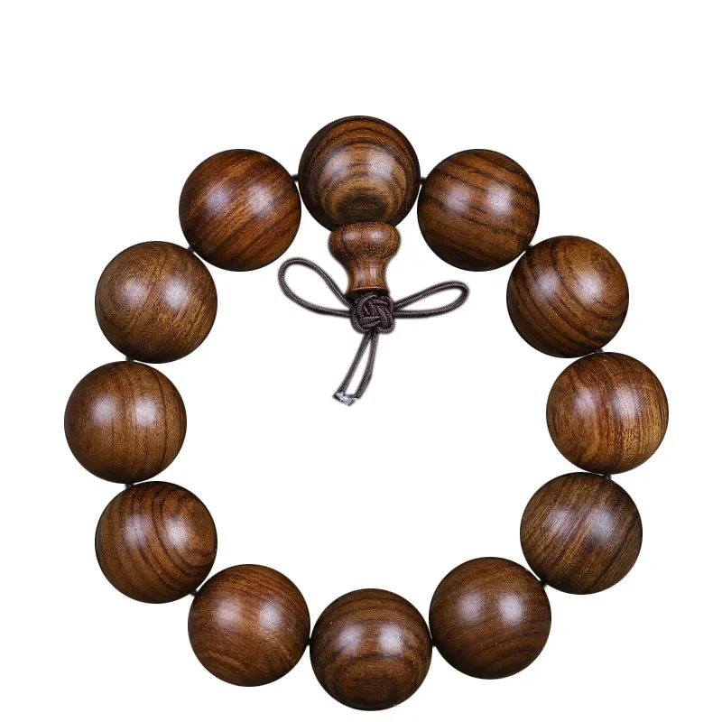 زهرة سوداء الكمثرى الخشب سوار 2.0 للجنسين الخشب الأحمر مجوهرات شعبية الاكسسوارات الخشبية البوذية سبحة صلاة لوازم الحرفية #5