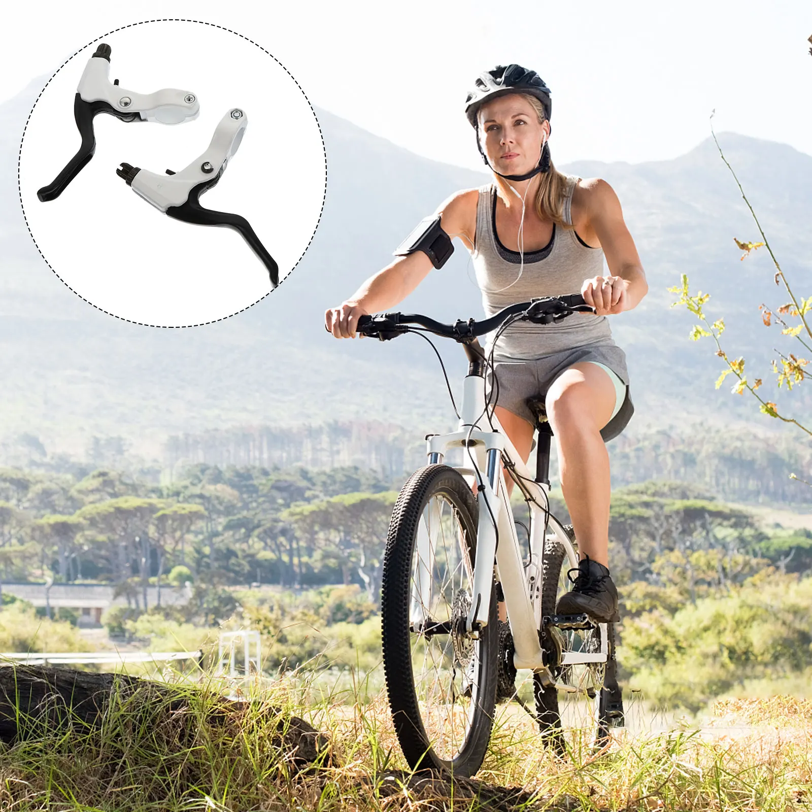 

Aluminum Alloy Bike Brake Handle Lever for Bicycles Durable Non Fading Simple Suitable Most Bikes