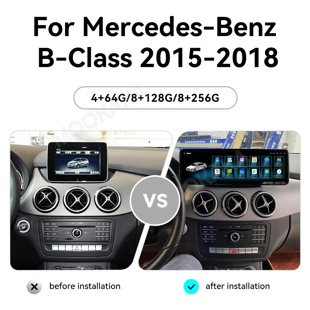 For Mercedes Benz B-Class W246 2015 - 2018 Android Car Radio 2Din Stereo Receiver Autoradio Multimedia Player GPS Navi Head Unit