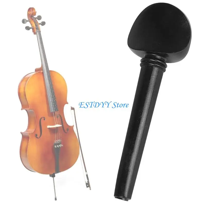 G6DE Not Drilling Installation Ebony Pegs Texture for Cello Offering Fast Setup and Stable Tuning for All Player