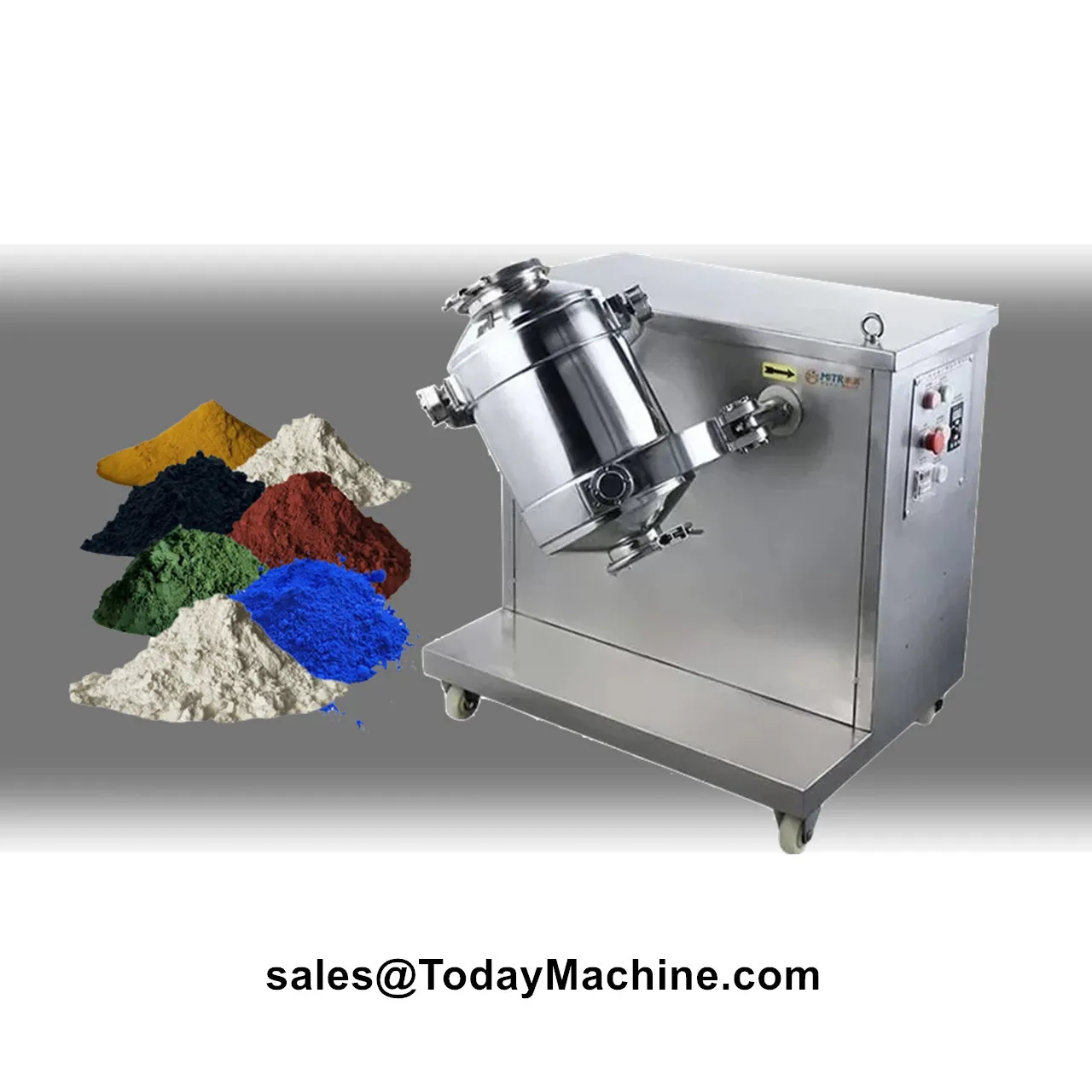 Máquina de Mistura Rotativa Tridimensional para Alimentos e Cosméticos em Pó