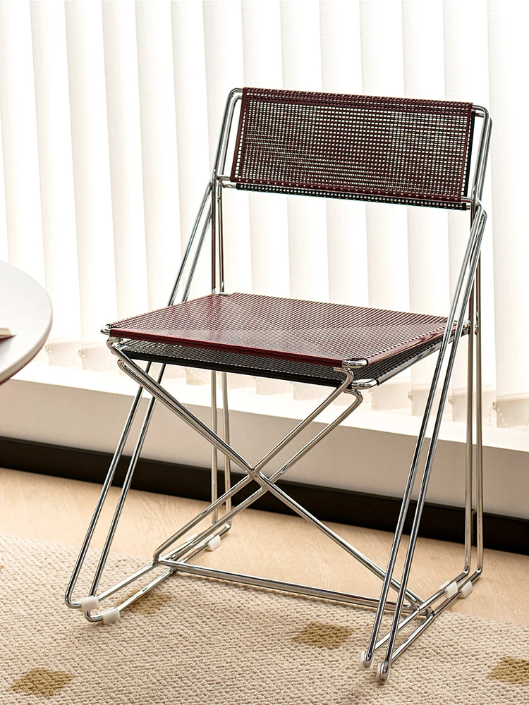 Modern Hollow Out Metal Dining Chairs Designer,Home Restaurant Backrest,Stackable Chair Furniture Stool