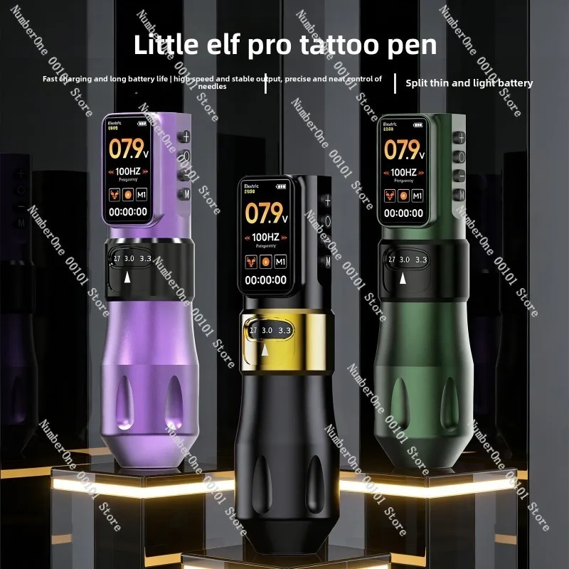 Pro Wireless Tattoo Power Pen Battery Motor Machine Portable Rotary For Body Art Liner Shader PMU Tattoo Artist Cartridge Use