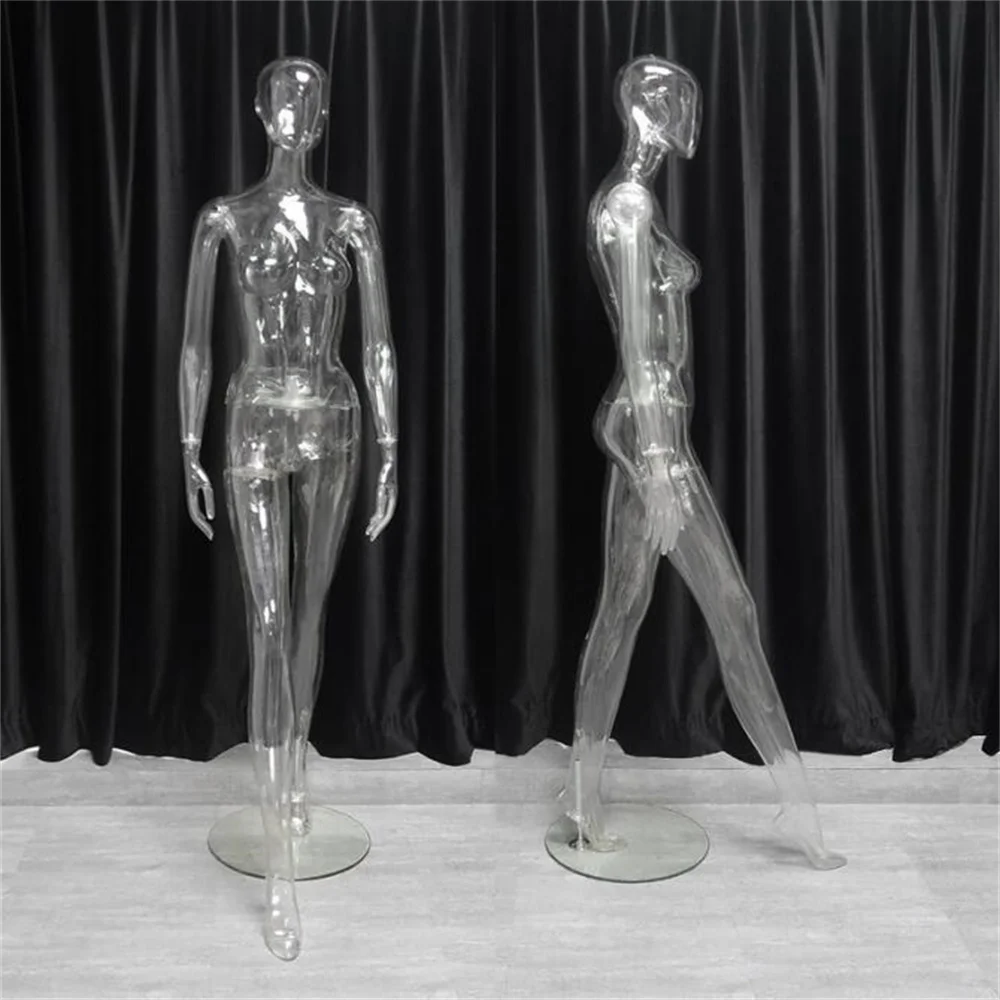 Transparent Full Female Cloth Mannequin for Sewing, Large Stand, Body Torso, Model Display, Panties, Underwear Show Props, E227,