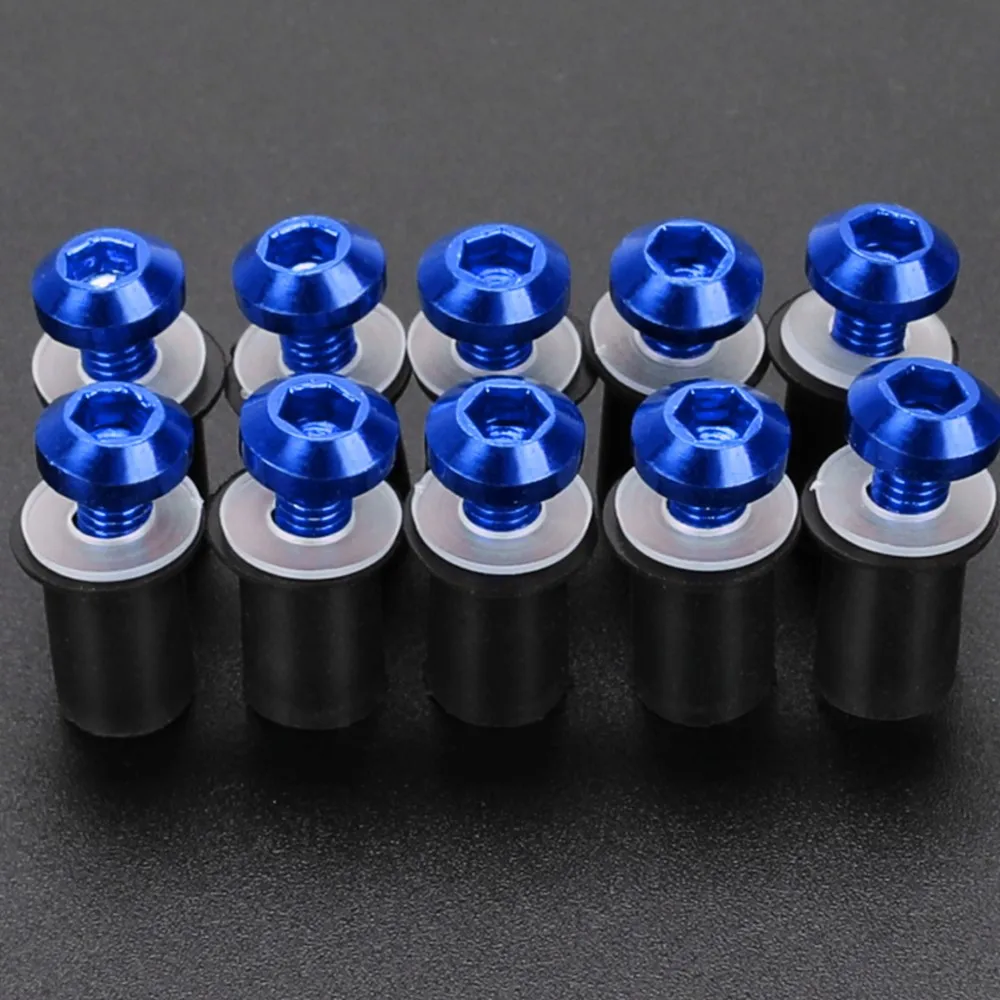 

For SUZUKI Bandit 1200 1250S 250 600 650 650S B-KING DL1000 DL250 DL650 Windshield Bolts 5mm Windscreen Mounting Screws Nuts