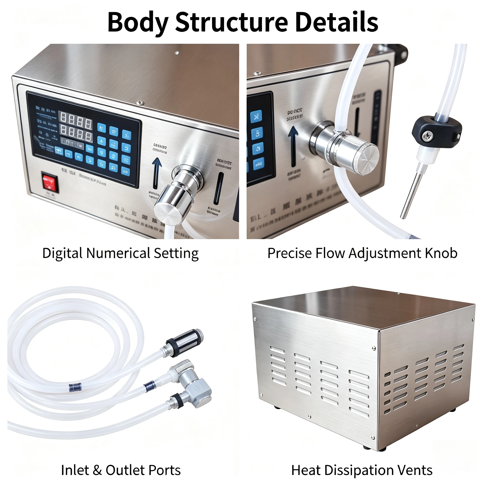 Magnetic Pump Liquid Filling Machine Electric Corrosion Resistant Acid Alkali Chemical Dosing Filling Equipment