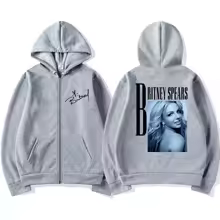 Hip Hop Singer Britney Spears Zip Up Hoodies