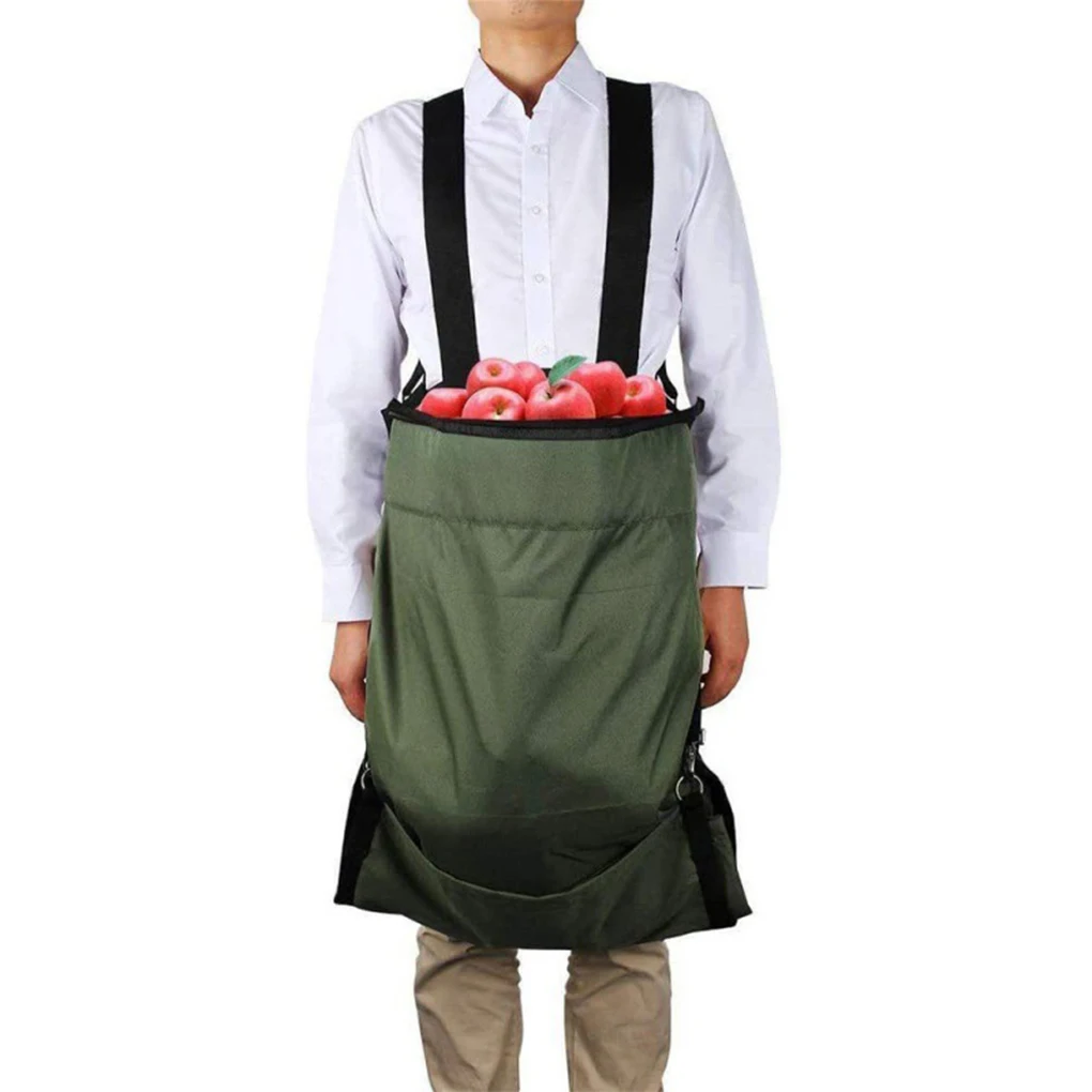 Fruits Picking Bag Harvesting Foraging Pouch Hiking Organizer Apron