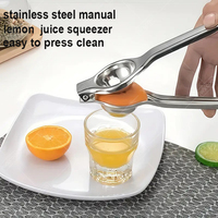 Lemon Squeezer Kitchen Accessories Stainless Steel Manual Citrus Juicer Lemon Fruit Pressing Orange Juicer Easy  to Clean