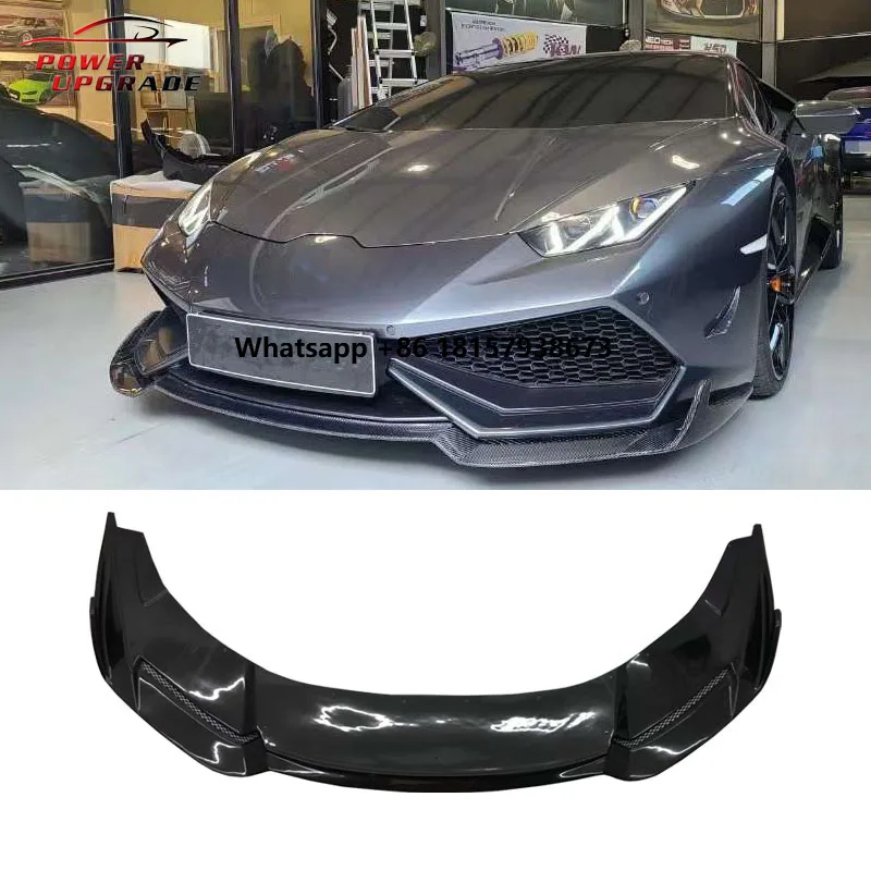 

RZ Style Carbon Fiber Front Lip Front Bumper for Huracan LP610 LP600 LP580 Chin Lip Spoiler Lips Body Kit
