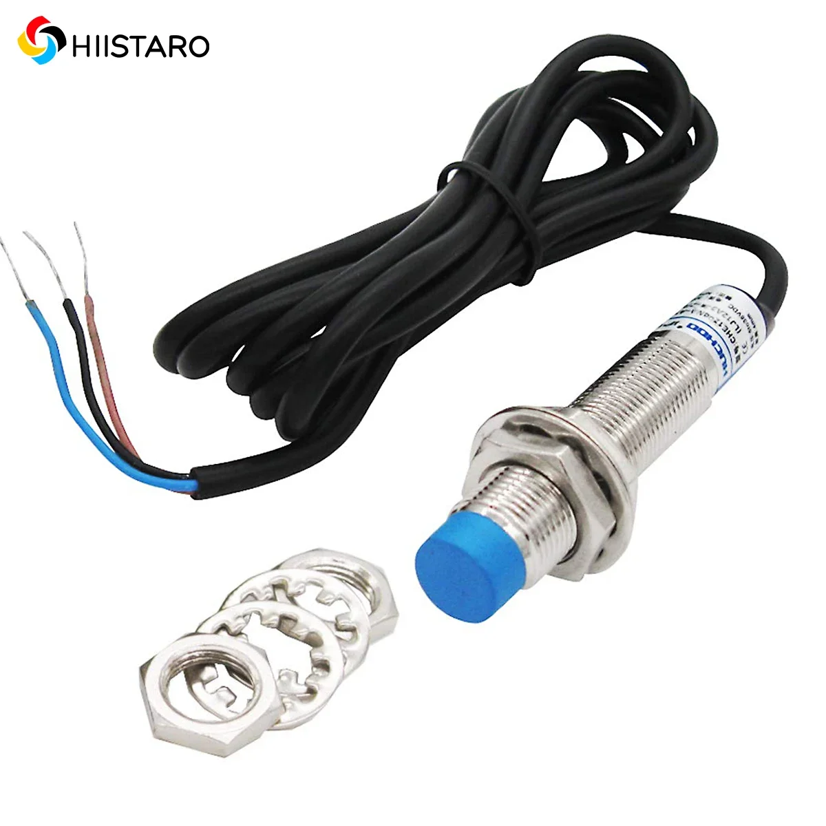 2Pcs LJ12A3-4-Z/BX Inductive Proximity Sensor, NPN NO 3-wire 6-36VDC Metal Detection Switch