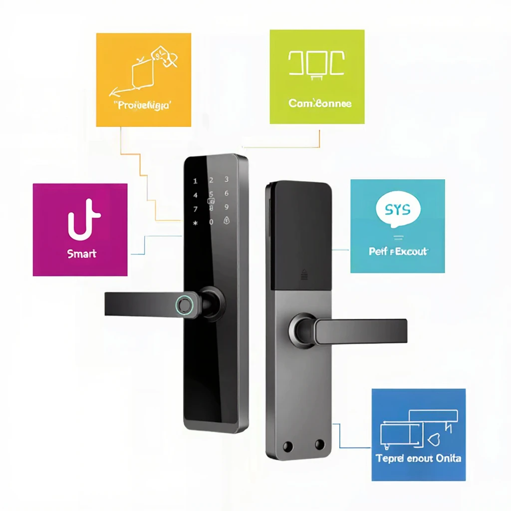 Economic  WiFi Smart Fingerprint Lock for Bedroom Biometric Door with Steel Construction Cloud Data Storage Option