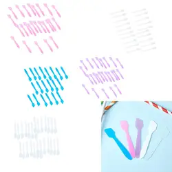 100Pcs Plastic Spatula Disposabled Cosmetic Spoon Skin Care Cream Face Mask Mixing Spoon Beauty Tool,Small Facemask Makeup Scoop