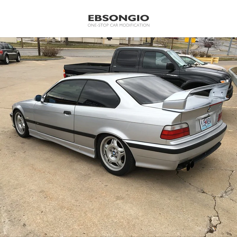 E36 Rear Trunk Lid Boot Car Tuning Wing Spoiler For BMW E36 M3 1990 to 2000 BMW M3 series GT Style spoiler E36 Series 3 Coupe