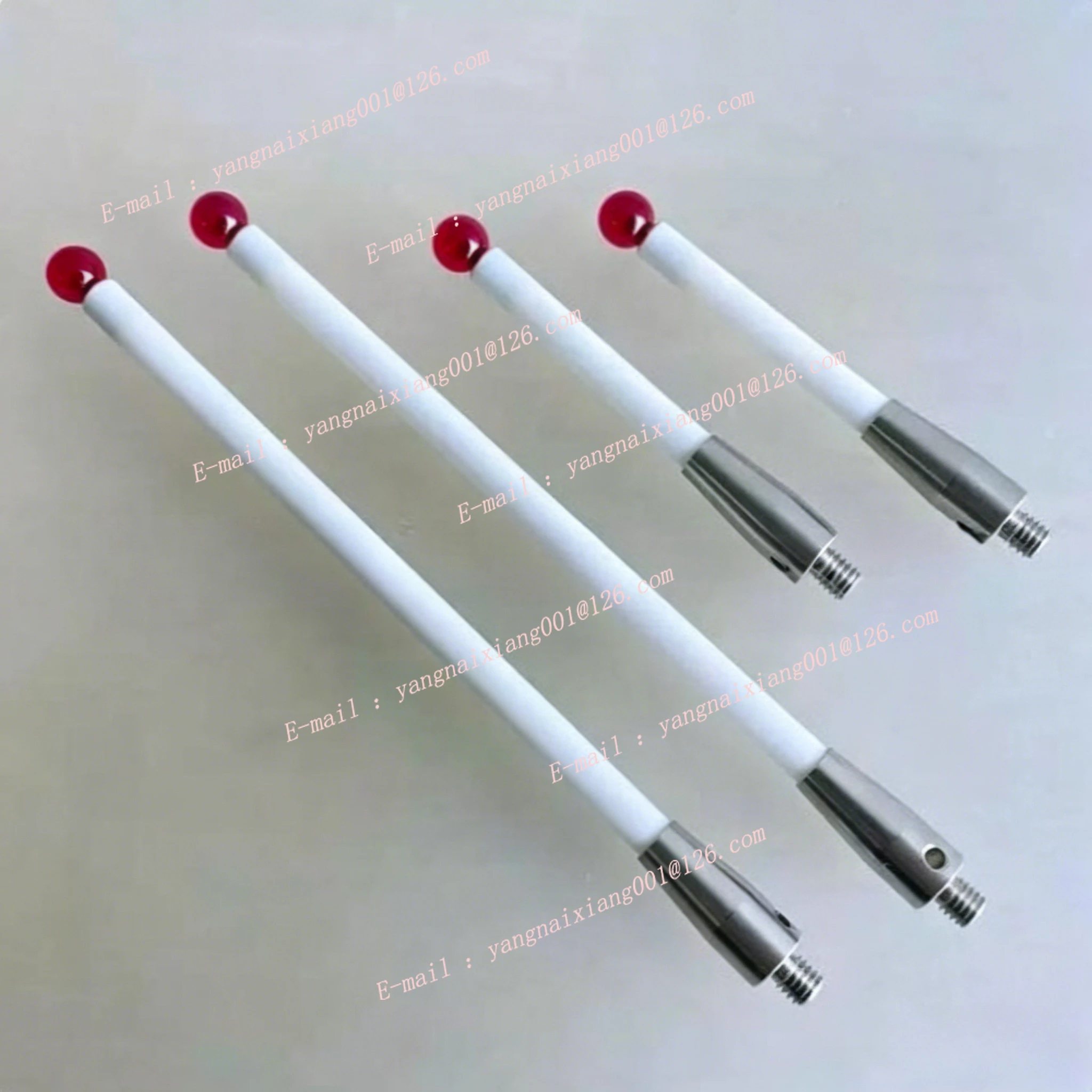 1PC CMM Probe Stylus 3mm 4mm 5mm 6mm Ruby Ball Tip M2 M3 M4 Contact Probes Ceramic Shafts Probe Testing Accessories