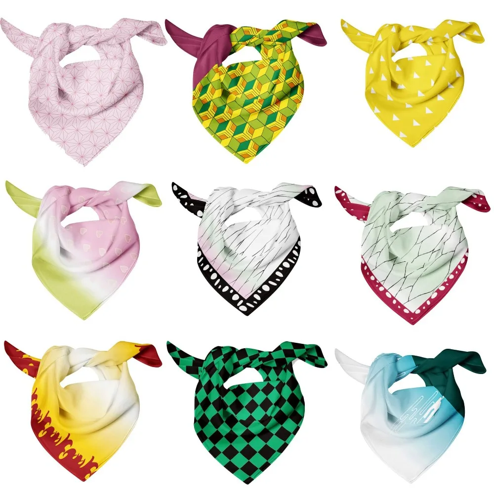 

Demon Slay Kochou Shinobu Kamado Nezuko Rengoku Kyoujurou аниме периферийный градиент шарф лента аксессуары ценный подарок