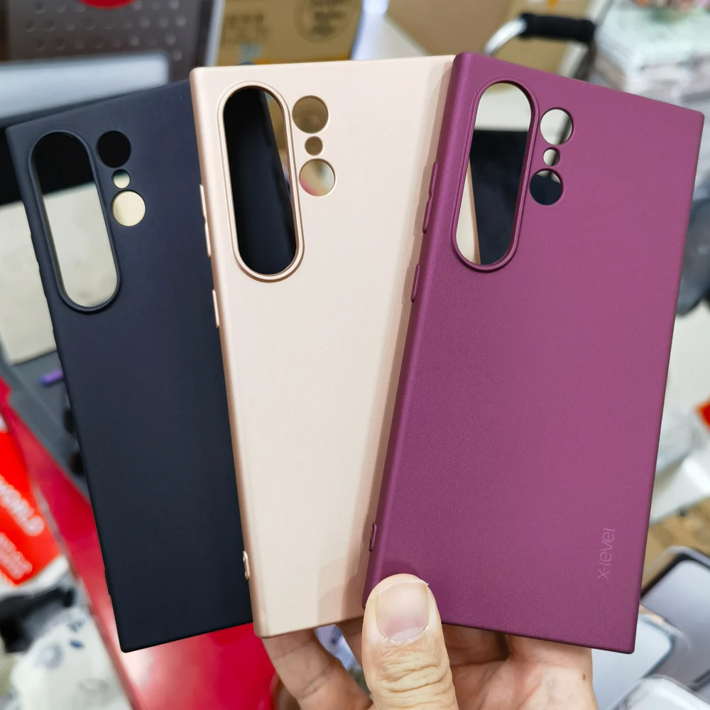 

Мягкие силиконовые чехлы для телефонов X-level для Samsung Galaxy S24 S25 S23, ультратонкий матовый защитный чехол из ТПУ