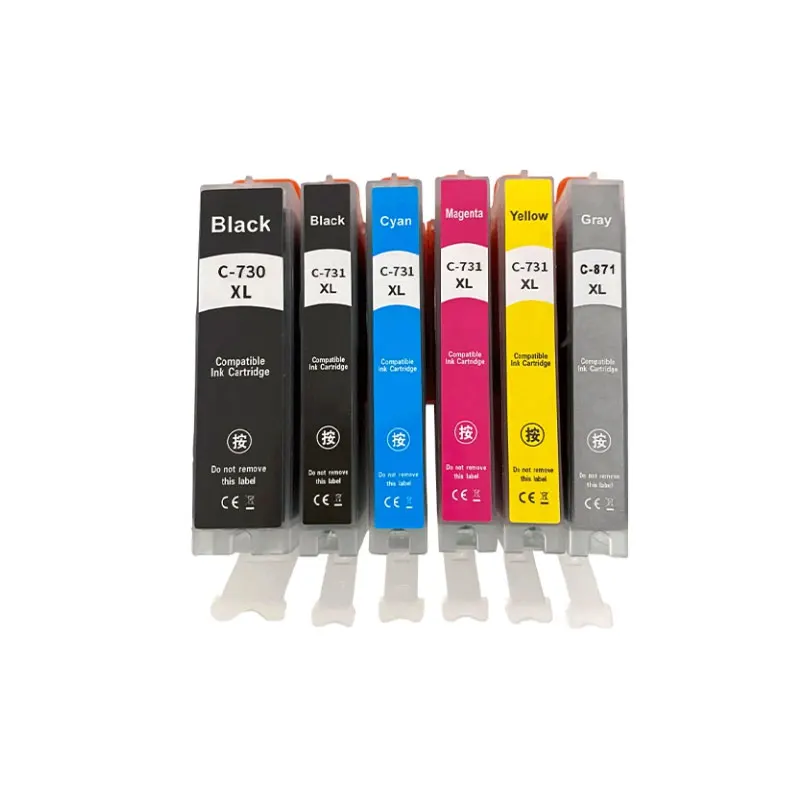 ตลับหมึกที่ใช้ร่วมกันได้กับ PGI730 CLI731 สำหรับเครื่องพิมพ์ Canon PGI-730 CLI-731 PIXMA TS8870