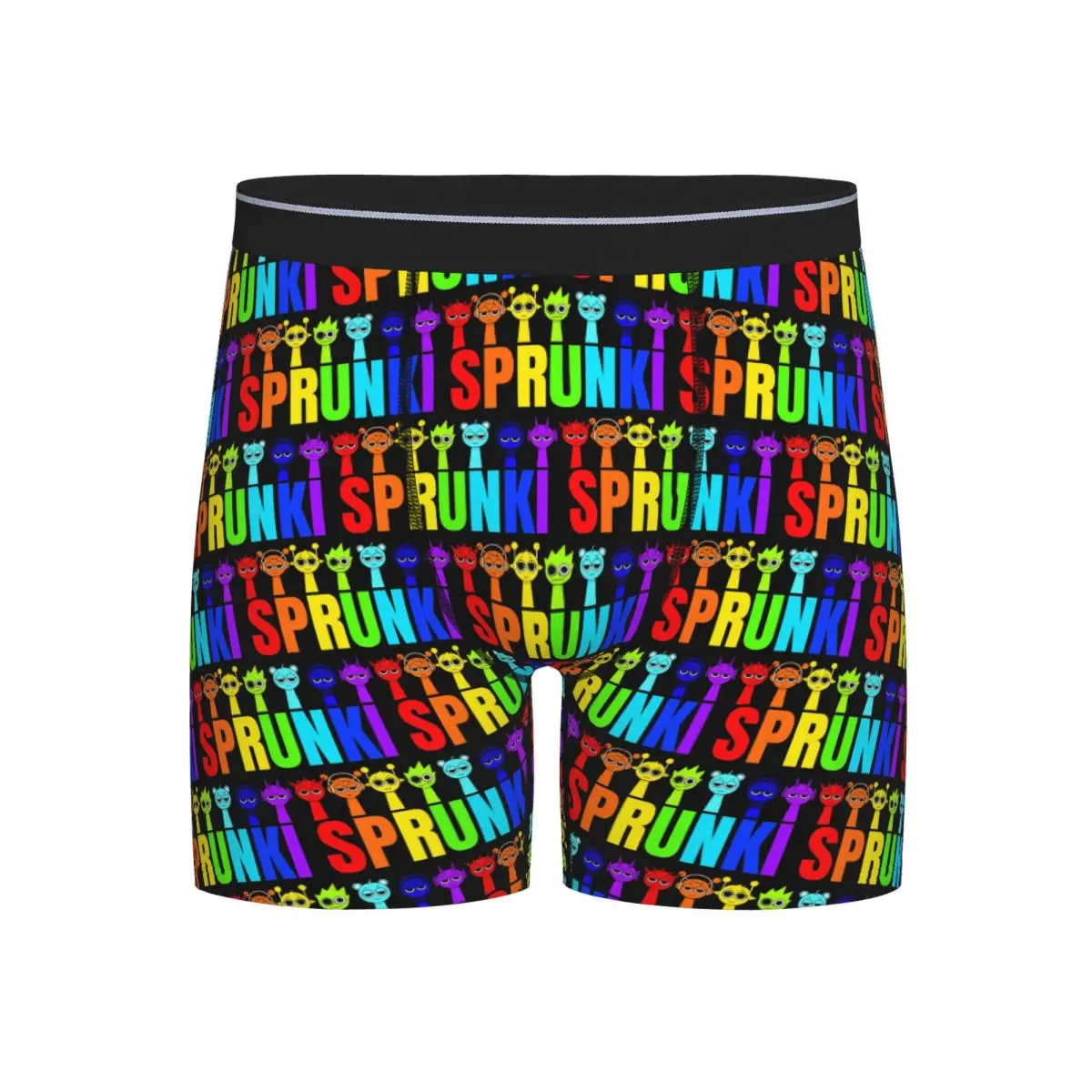 

Long Boxer Underpants Shorts Colorful Sprunki In Line Panties Male Soft Underwear for Homme Man Boyfriend Gift