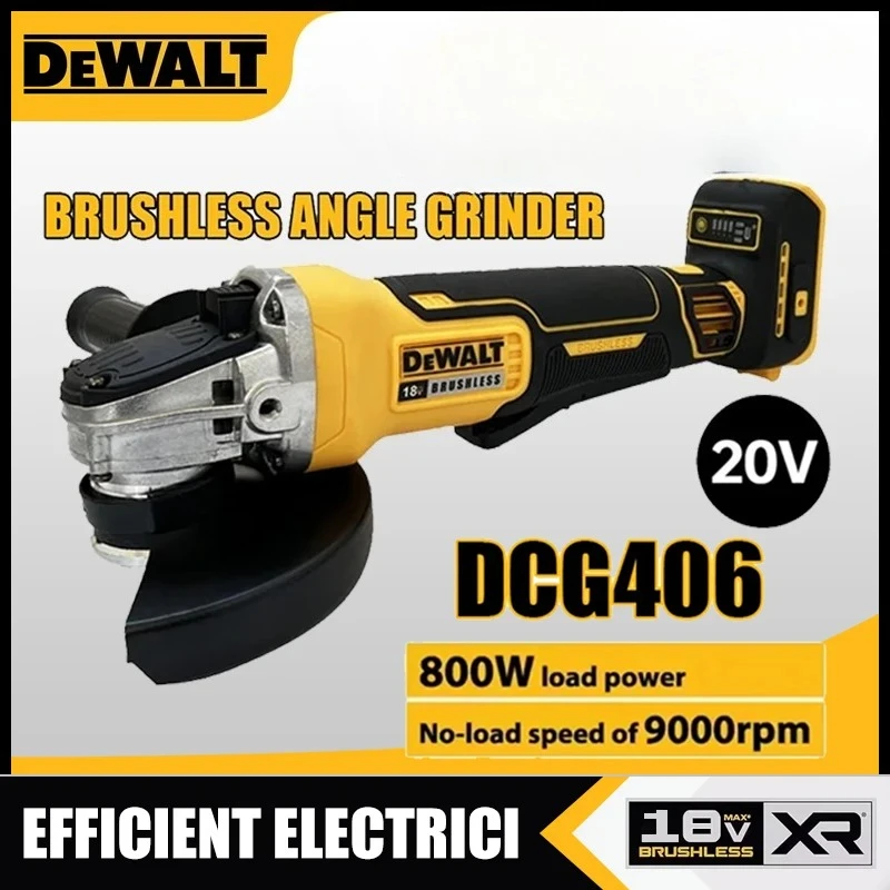 

Аккумуляторная угловая шлифмашина Dewalt DCG406 125 мм, бесщеточная, для резки и полировки, перезаряжаемый электроинструмент