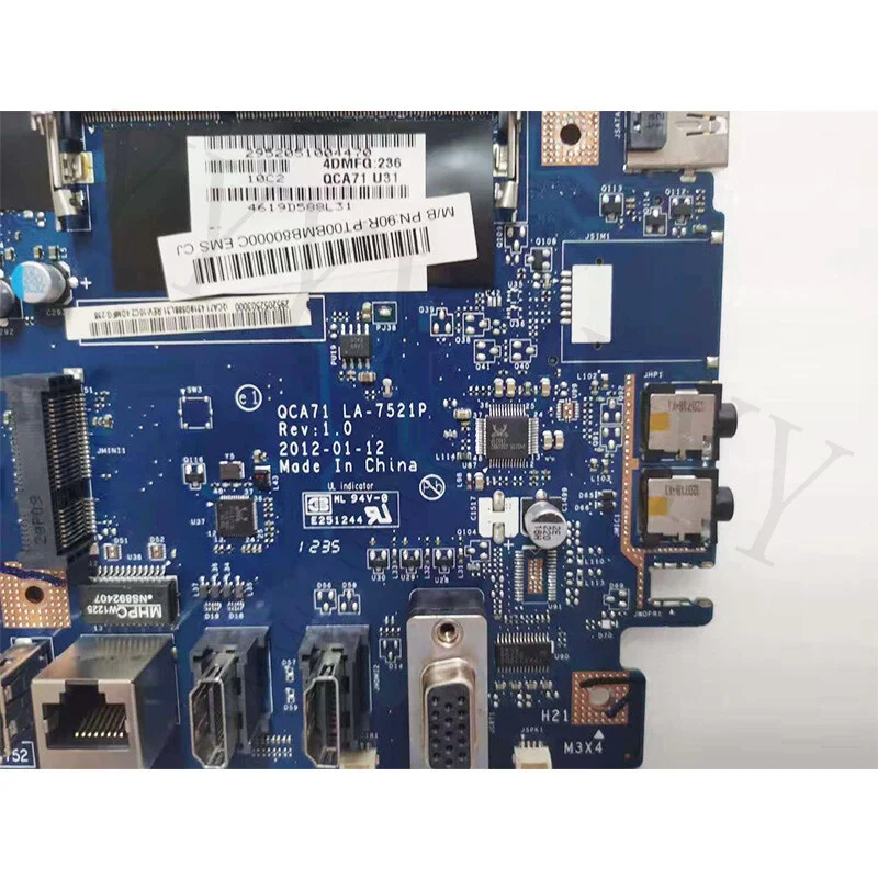 Y+  Full Tested OK For ASUS ET2210I All-in-one Motherboard QCA71 LA-7521P