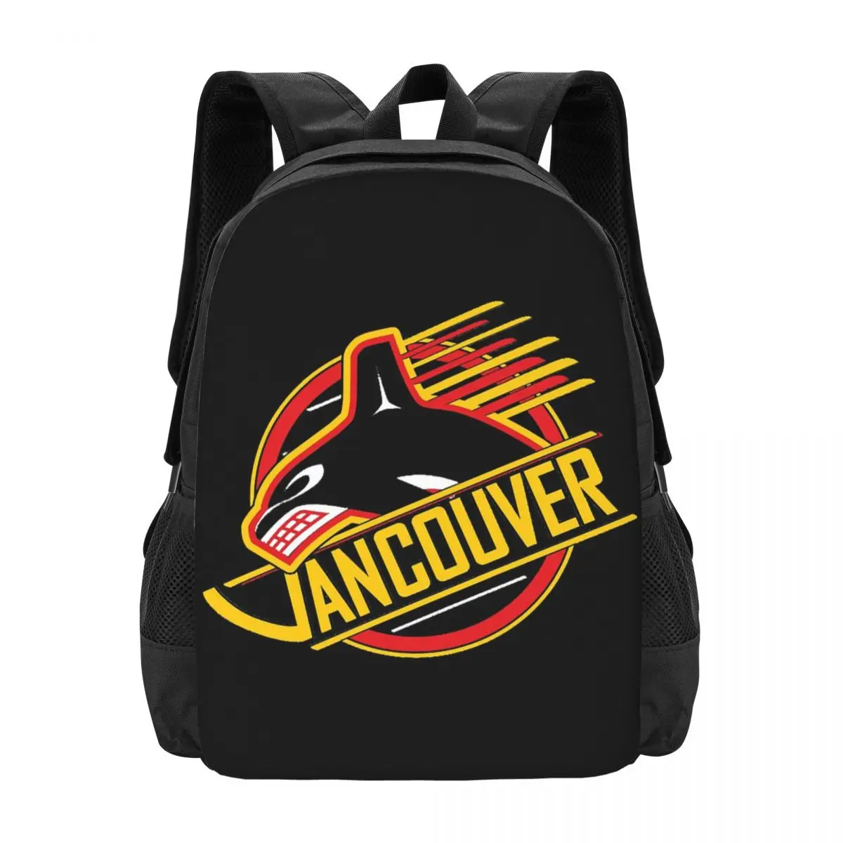 

Rare Vancouver Hockey Canucks Backpack Hot Sale Daypack Large Capacity Kids BookBag School Bag Shoulder Bags for Men Women