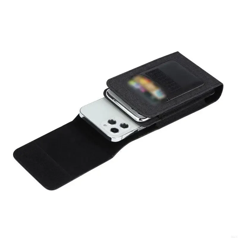 M6CC For 13max Phone Oxford Cloth Pocket Double Layer Bag with Metal Belt Clip for Pruning Gardens