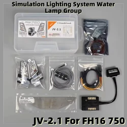 FH16 750 1:14th RC 4 In 1 Light Set Lamp System MFC-03 01 for Tamiya RC Truck Tipper VOLVOO FH16 750 56362 Model Car DIY Parts