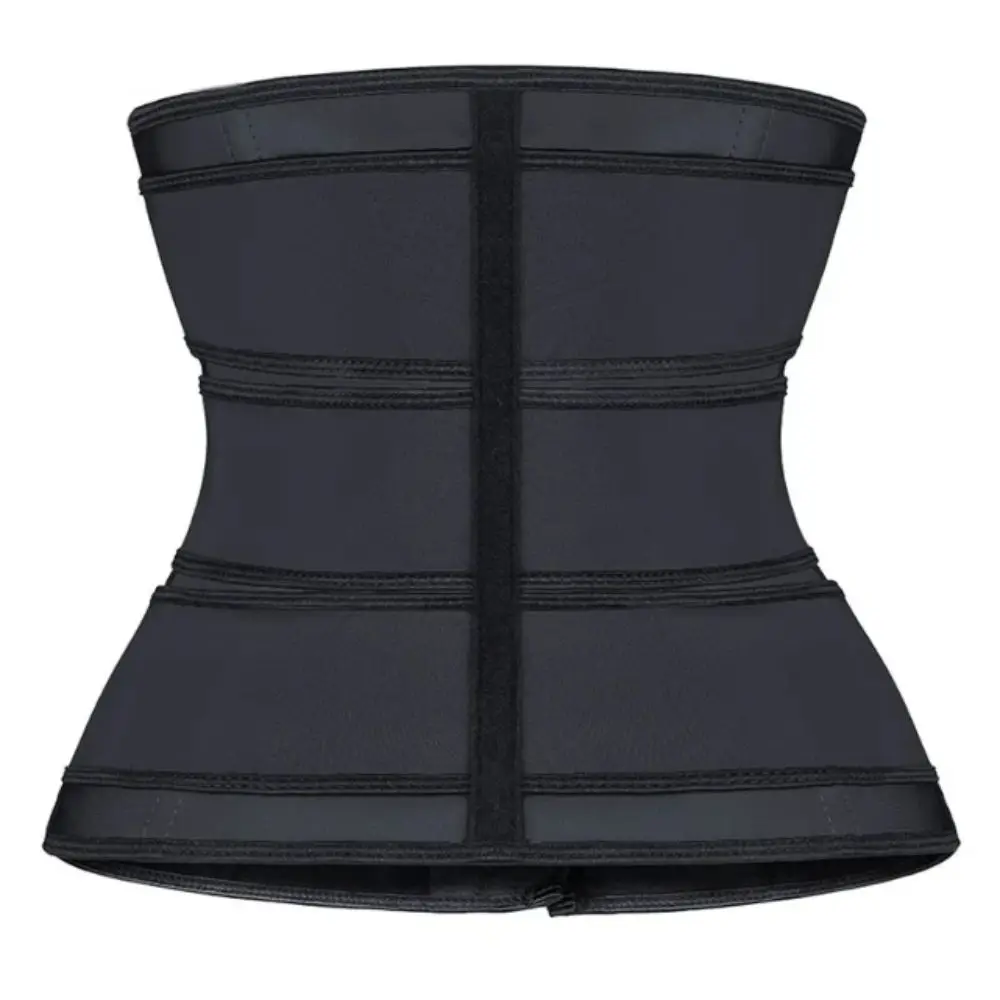 Body Shaper Double Straps Waist Trainer Corset Compression Sauna Sweat Fitness Body Shaper Hot Waist Trimmer Sweat Fat Burner