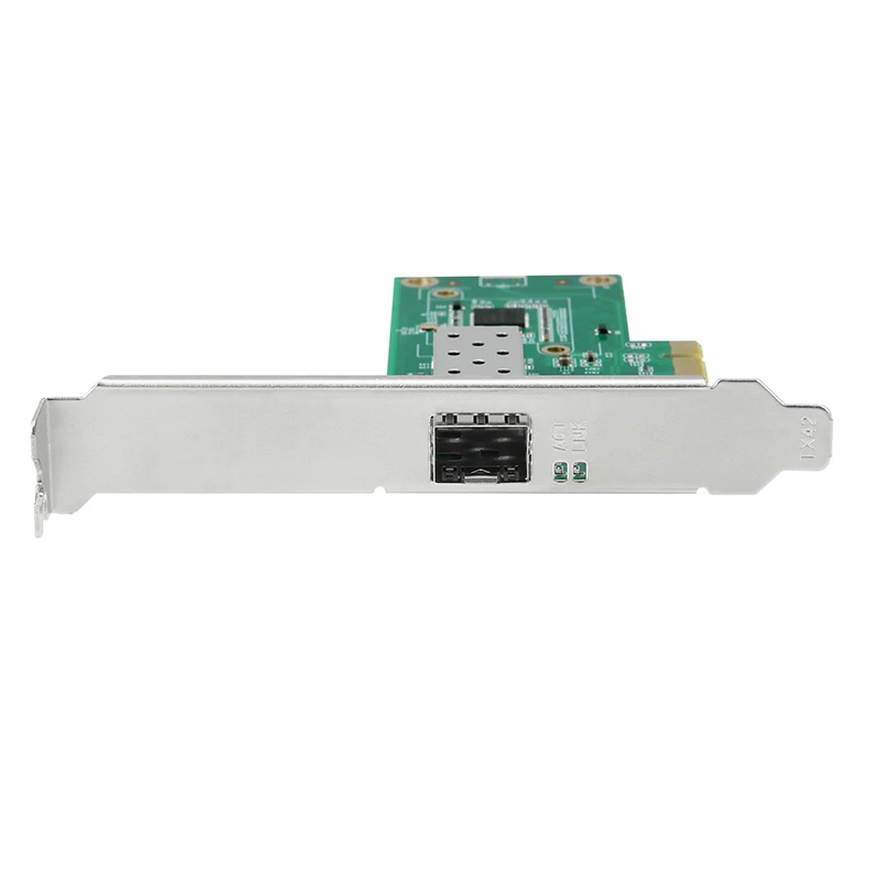 Tarjeta de red Intel PCI Express x1 A SFP, fibra NIC de 1000Mbps, Gigabit, Ethernet, Lan, Chip Intel I210 para servidor de escritorio