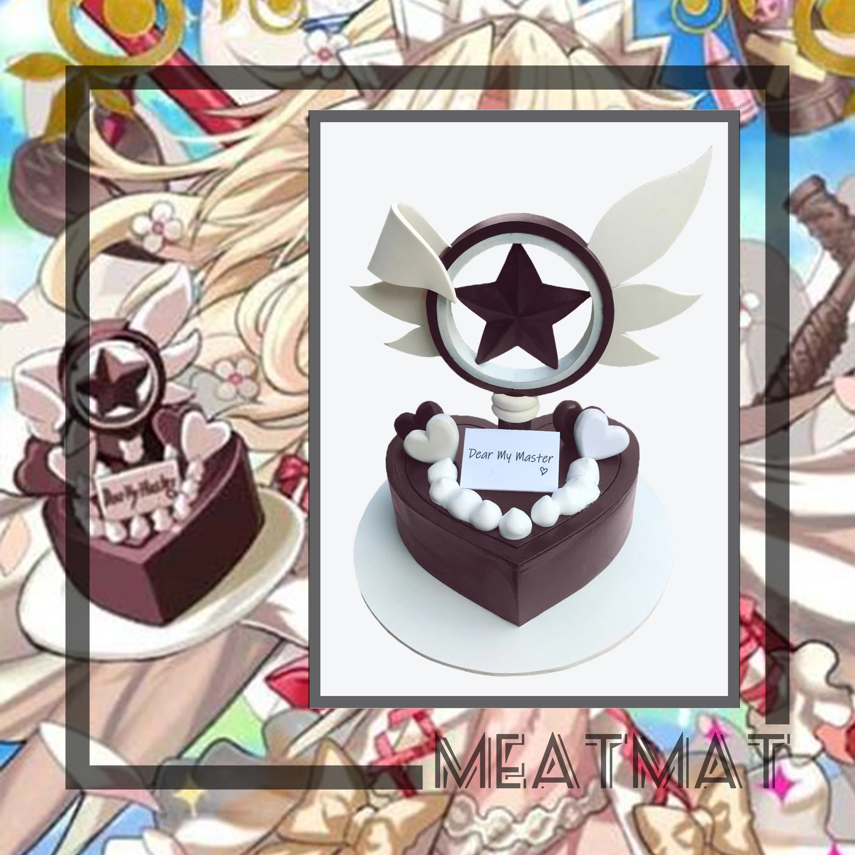 

Illyasviel Von Einzbern Chocolate Angel Valentine's Day Cake FGO Fate/Grand Order Cosplay Prop Decoration Character Accessories