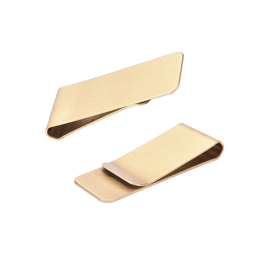 

1PCS Men's Money Clip Credit Card Holder Brass Metal Retro Business Wallet Gift