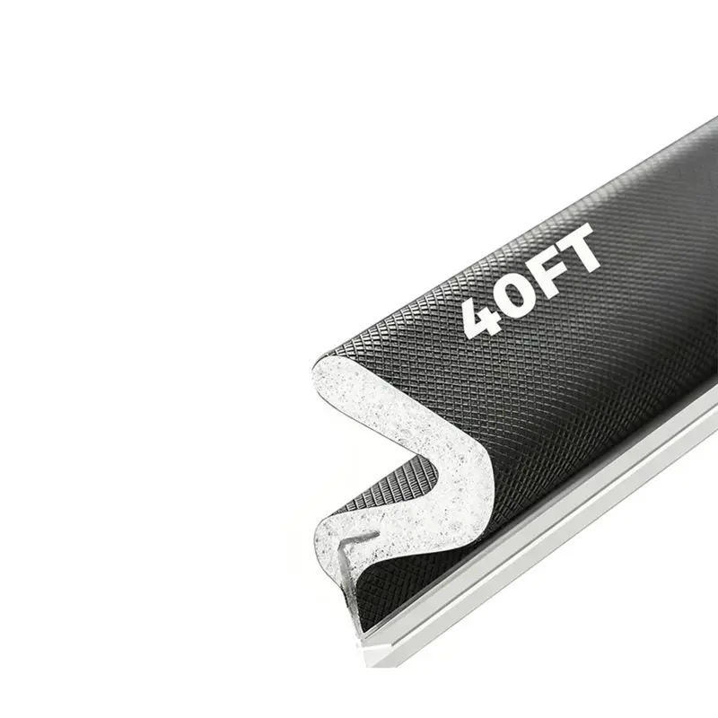 

ALIM-40FT Weather Stripping Door Seal, Kerf Style Foam Strip For Large Gaps,For Exterior And Interior Frames Black