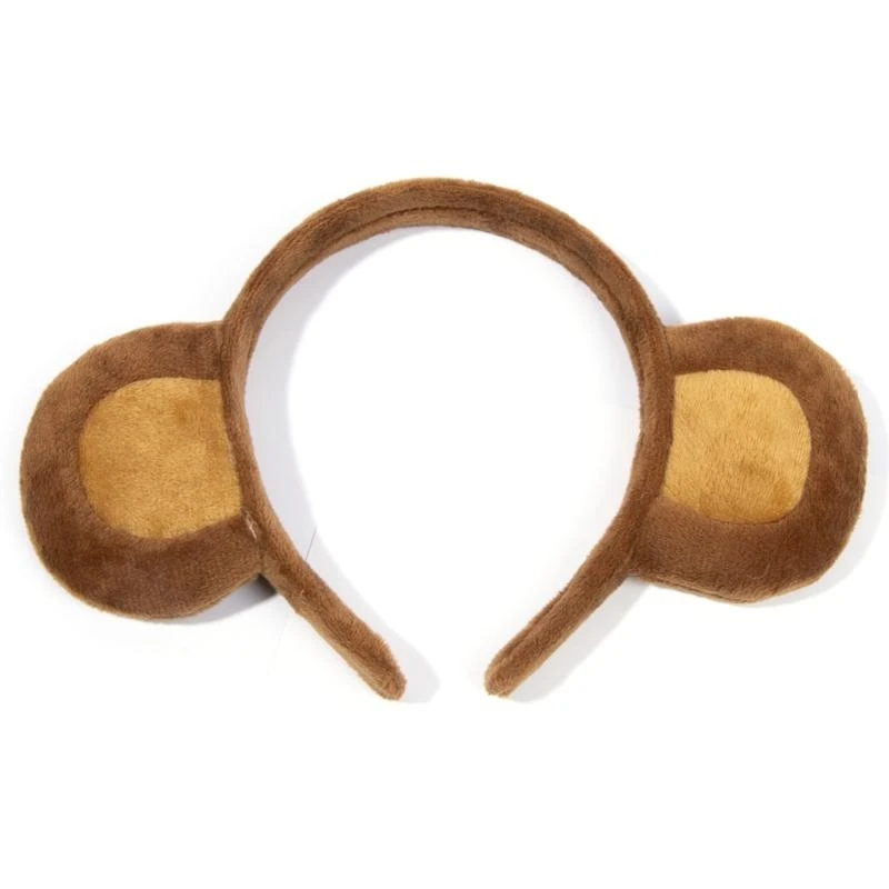 

652F Monkey Hair Hoop Furry Banana Hairband Theme Party Performances Headdress Washing Face Headbands Cartoon Animal Hairbands