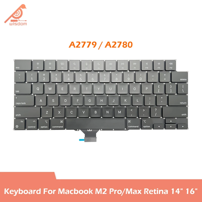 Laptop A2779 A2780 US Layout Replacement Keyboard For Macbook M2 Pro/Max Retina 14