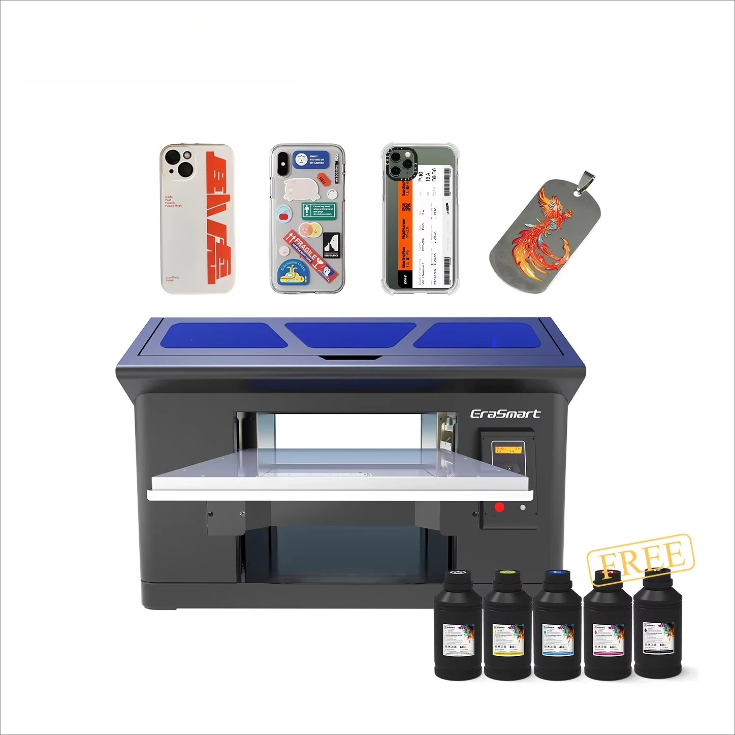 Newest Dual Xp600 Printhead Commerical A3 Small UV Flatbed Inkjet Printing Machine for Acrylic