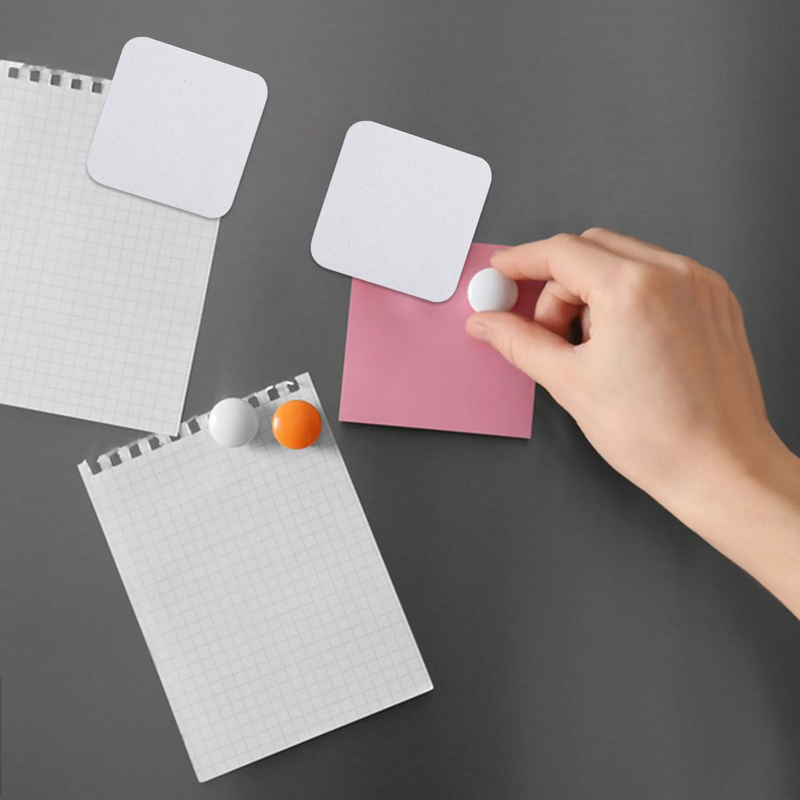 

10pcs Pearlescent Magnetic Fridge Magnets Diy Blank Stickers For Home Office Kitchen Whiteboard Decor Refrigerator Ornament