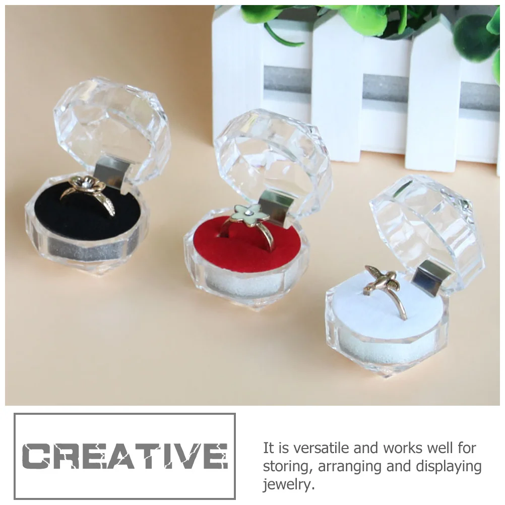 20 قطعة صندوق عرض خاتم عملي تخزين المجوهرات المنظم لحفل زفاف خاتم الخطوبة صندوق إمدادات الزفاف #3