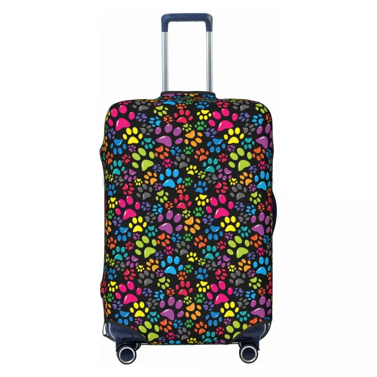 

Fashion Colorful Animal Footprint Dog Paw Prints Luggage Cover Protector Dust Proof Travel Suitcase Covers