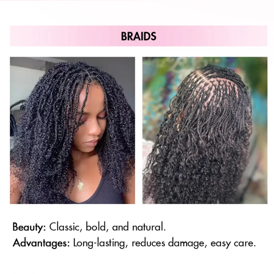 QVR Kinky Twist Style Afro kinky Bulk Braiding Human Hair for Braiding & Mini Twists & dreadlocks natural wick human braids