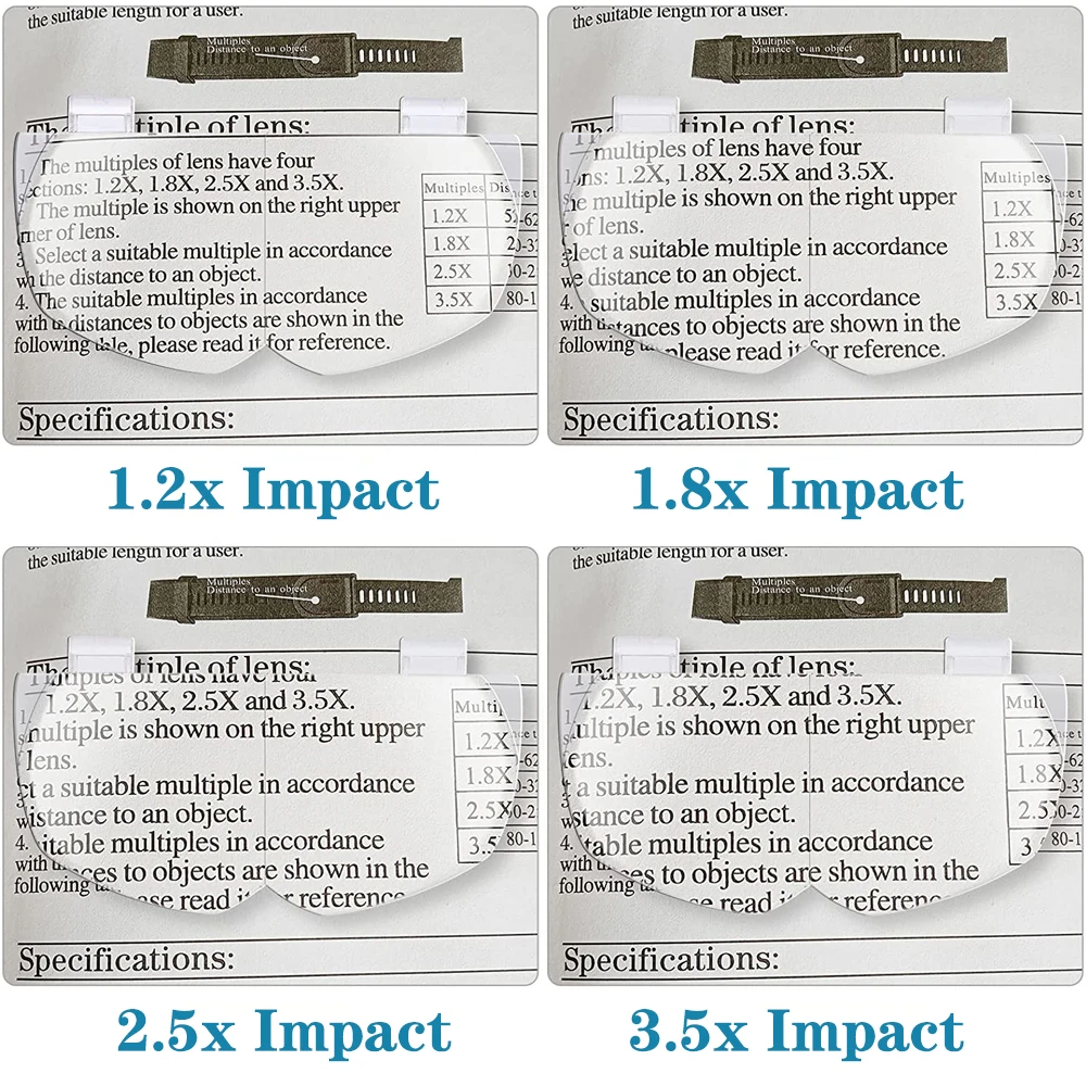 Lupa de diadema 1,2X 1,8X 2,5X 3,5X Cuatro aumentos Lentes intercambiables Lupa científica industrial Máscara ligera Lupa de joyero Auriculares