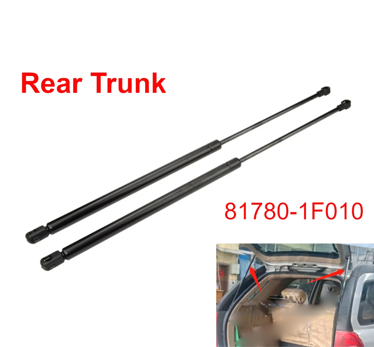 Rear Trunk Tailgate Window Glass Lift Support Rods Gas Spring Struts Dampers 81780-1F010 87170-1F110 for Kia Sportage 2005-2010