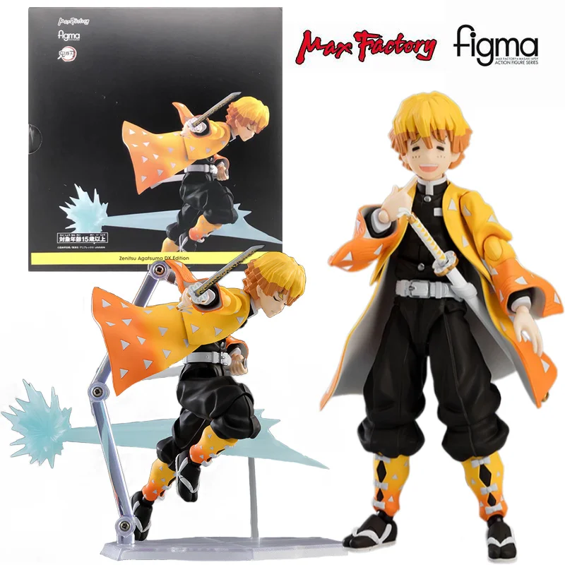 

Max Factory Figma 522-DX Zenitsu Agatsuma DX Edition Demon Slayer 16Cm Anime Original Action Figure Model Toy Gift Collection